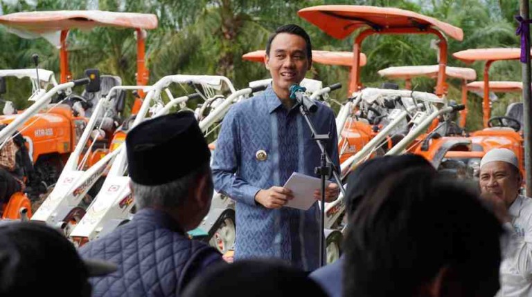 Muchendi pada kunjungannya di Kecamatan Air Sugihan OKI, Jum'at, (14/3/25).