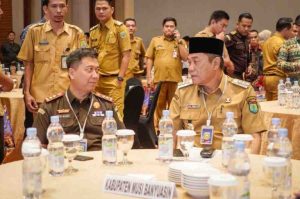 Bupati Musi Banyuasin (Muba) H. M. Toha, SH menghadiri Rapat Koordinasi Forum Koordinasi Pimpinan Daerah (Forkopimda) Provinsi dan Kabupaten/Kota se-Sumatera Selatan Tahun 2025.