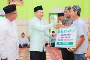 Pemerintah Kabupaten Musi Banyuasin (Muba) kembali menggelar Safari Ramadhan 1446 H / 2025 M. Kegiatan ini berlangsung di Masjid Jamiul Mukminun, Desa Seratus Lapan, Kecamatan Babat Supat, pada Jumat (21/3/2025).