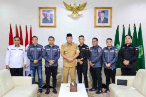 H M Toha secara resmi menerima audiensi jajaran Badan Pengawas Pemilihan Umum (Bawaslu) Kabupaten Muba.