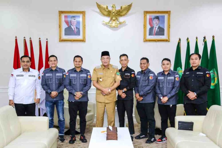 H M Toha secara resmi menerima audiensi jajaran Badan Pengawas Pemilihan Umum (Bawaslu) Kabupaten Muba.