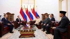 Presiden Prabowo menerima kunjungan kehormatan Wakil Perdana Menteri Pertama Federasi Rusia di Istana Merdeka, pada Selasa, 15 April 2025 Foto: BPMI Setpres/Muchlis Jr