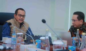 Rapat koordinasi yang diselenggarakan, di Kantor Perwakilan Muba di Palembang, Sabut (26/4/2025).