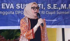 Hj. Eva Susanti, menyampaikan apresiasi atas langkah Kementerian Perhubungan (Kemenhub) yang kembali menetapkan Bandara Sultan Mahmud Badaruddin II (SMB II) Palembang sebagai bandara internasional.