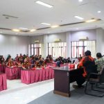 LaNyalla pada acara Sosialisasi Dapil (Sosdap) Empat Pilar, dengan tema Pemuda sebagai Penjaga Keutuhan NKRI, di Graha KADIN Jatim (Jawa Timur), pada hari Selasa, tanggal 22 April 2025. (MusiNews.id/Tim Media LaNyalla)
