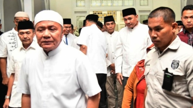 Ketua Dewan Perwakilan Rakyat Daerah (DPRD) Provinsi Sumatera Selatan (Sumsel), Andie Dinialdie, menghadiri acara silaturahmi dan safari Ramadhan tahun 2025 yang diselenggarakan oleh Walikota Palembang, pada hari Sabtu, tanggal 15 Maret 2025.