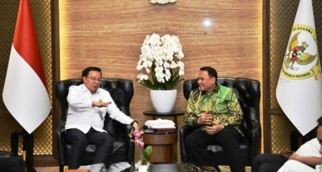 Ketua Dewan Perwakilan Rakyat Daera (DPRD) Provinsi Sumatera Selatan (Sumsel), Andie Denaldie, bersama para Wakil Ketua, melakukan Kunjungan Kerja (Kunker) ke Badan Pemeriksa Keuangan (BPK) Republik Indonesia, pada hari Senin, tanggal 10 Maret 2025.