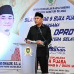 Ketua Dewan Perwakilan Rakyat Daerah (DPRD) Provinsi Sumatera Selatan (Sumsel), Andie Dinialdie, bersama Ketua IKATRI DPRD Sumsel, Noeke Angraini, menggelar silaturahmi dan buka puasa bersama di rumah dinasnya, di Jalan Demang Lebar Daun kota Palembang, pada hari Sabtu, tanggal 8 Maret 2025.
