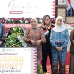 Hj. Feby Herman Deru menyambut kehadiran Ketua Harian Dekranas, Tri Tito Karnavian beserta para pejabat pendamping di Griya Agung dalam rangka