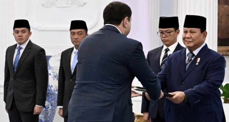 Presiden Prabowo Terima Surat Kepercayaan Delapan Duta Besar Negara Sahabat di Istana Merdeka, Jakarta, pada Selasa, 6 Mei 2025 Foto: BPMI Setpres/Cahyo