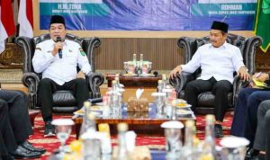 H.M. Toha dan Wakil Bupati Kiyai Rohman untuk menjalin aliansi yang kuat dalam mendukung kemajuan Muba Maju Lebih Cepat.