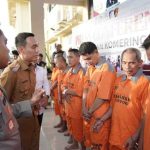 Bupati Muchendi pada saat rilis ungkap kasus di Mapolres OKI, Senin, (5/5) sore.