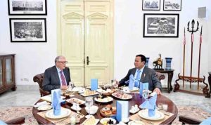 Presiden Prabowo Subianto dan Bill Gates menikmati santap pagi bersama di Istana Merdeka, Jakarta, pada Rabu, 7 Mei 2025 Foto: BPMI Setpres/Cahyo