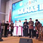 Menteri Agama RI Nasaruddin Umar secara resmi membuka Musyawarah Nasional (Munas) III Lembaga Pembinaan dan Pengembangan Pesparani Katolik Nasional (LP3KN) yang digelar di Auditorium H.M. Rasjidi, Kementerian Agama, Jakarta, Sabtu (10/5/2025).