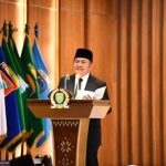 Gubernur Sumatera Selatan, H. Herman Deru (HD) didampingi Wakil Gubernur Sumatera Selatan, H. Cik Ujang (CU) menghadiri Rapat Paripurna XIII (13) DPRD Prov. Sumsel