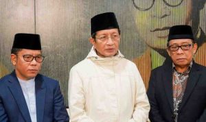 Menag Nasaruddin Umar tiba di Bandara Soekarnl Hatta, Tangerang, Jumat (23/5/2025).