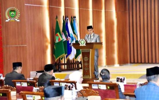 Dewan Perwakilan Rakyat Daerah (DPRD) Provinsi Sumatera Selatan (Sumsel) menggelar Sidang Paripurna XI dengan agenda penyampaian Laporan Hasil Pembahasan dan Penelitian Panitia Khusus (Pansus)-Pansus terhadap Laporan Keterangan Pertanggungjawaban (LKPJ) Gubernur Sumsel Tahun Anggaran 2024, bertempat di Ruang Sidang Paripurna DPRD Sumsel, pada hari Senin, tanggal 14 April 2025.