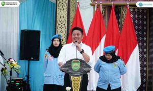 Pengurus Dewan Pimpinan Wilayah Badan Komunikasi Pemuda Remaja Masjid Indonesia (DPW BKPRMI) Sumatera Selatan Masa Khidmah 2025-2030 di Griya Agung, Palembang, Kamis (8/5/2025).
