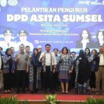 Herman Deru saat menghadiri pelantikan pengurus DPD ASITA Sumsel periode 2025-2030 di Hotel Boston Palembang, Rabu (21/5/2025).