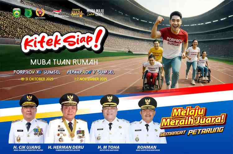 Dua ajang olahraga terbesar tingkat provinsi, Pekan Olahraga Provinsi (Porprov) XV dan Pekan Paralympic Provinsi (Peparprov) V Tahun 2025, resmi akan digelar di Bumi Serasan Sekate.