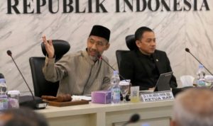 Pimpinan Badan Akuntabilitas Publik Dewan Perwakilan Daerah Republik Indonesia saat Rapat Dengar Pendapat (RDP) di Gedung DPD yang berada di Komplek Parlemen, Senayan, Jakarta, pada hari Senin, tanggal 5 Mei 2025. (musinews.id/dpd)