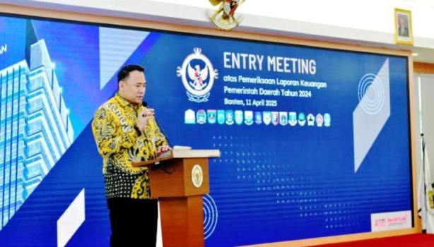 Ketua Dewan Perwakilan Rakyat Daerah (DPRD) Provinsi Sumatera Selatan (Sumsel), Andie Dinialdie, menghadiri Entry Meeting Badan Pemeriksa Keuangan (BPK) atas Laporan Keuangan Pemerintah Daerah (LKPD) Sumsel Tahun Anggaran 2024.