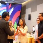 Ketua Umum (Ketum) KORMI Sumsel, Samantha Tivani, saat Rapat Kerja Provinsi (Rakerprov) Tahun 2025, pada hari Sabtu tanggal 10 Mei 2025 di Hotel The Zuri, Palembang. (Musinews.id/Sadiidaa)