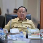 Wagub Cik Ujang mengikuti rakor dari Kantor Gubernur Sumatera Selatan, Palembang, Selasa (03/06/2025).