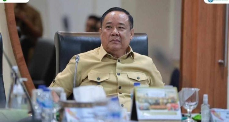Wagub Cik Ujang mengikuti rakor dari Kantor Gubernur Sumatera Selatan, Palembang, Selasa (03/06/2025).