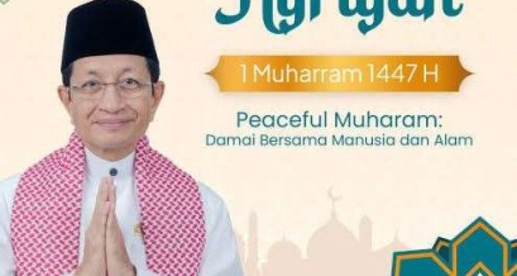 Menteri Agama Nasaruddin Umar mengucapkan Selamat Tahun Baru 1447 Hijriah kepada seluruh umat Islam.