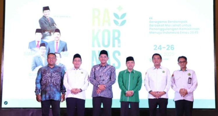 Rapat Koordinasi Nasional (Rakornas) Pengawasan Pengelolaan Zakat Tahun 2025 yang digelar pada Selasa (24/6/2025) di Jakarta.