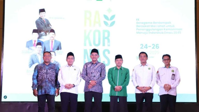 Rapat Koordinasi Nasional (Rakornas) Pengawasan Pengelolaan Zakat Tahun 2025 yang digelar pada Selasa (24/6/2025) di Jakarta.