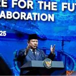 Presiden Prabowo dalam pidato kuncinya pada Konferensi Internasional Infrastruktur Tahun 2025 yang digelar di Jakarta Convention Center (JCC), Jakarta, pada Kamis, 12 Juni 2025. Foto: BPMI Setpres/Cahyo