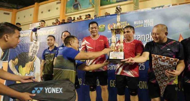 Kejuaraan Daerah (Kejurda) Bulutangkis Bupati Muba Cup 2025, Senin (23/6/2025)