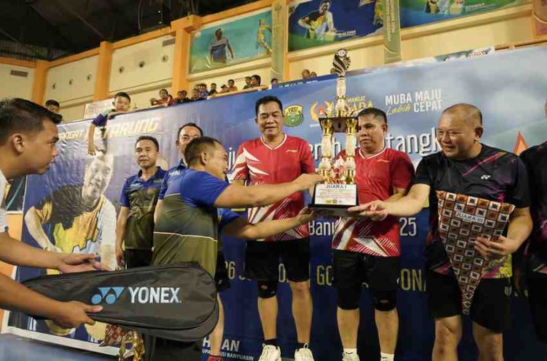 Kejuaraan Daerah (Kejurda) Bulutangkis Bupati Muba Cup 2025, Senin (23/6/2025)
