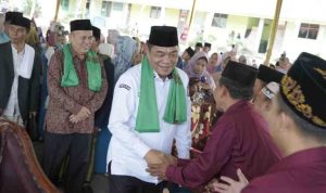 Haflah Akhirussanah, Wisuda Tahfidz Juz 30, dan Khotmul Qur’an 30 Juz Bin Nazhri yang digelar Pondok Pesantren Sirojul Ulum, Desa Toman Baru, Kecamatan Babat Toman, Kabupaten Musi Banyuasin (Muba), Rabu (25/6/2025).