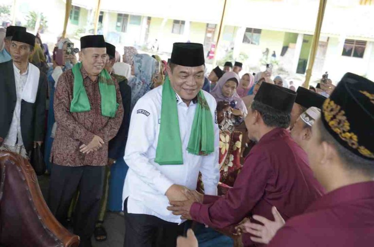 Haflah Akhirussanah, Wisuda Tahfidz Juz 30, dan Khotmul Qur’an 30 Juz Bin Nazhri yang digelar Pondok Pesantren Sirojul Ulum, Desa Toman Baru, Kecamatan Babat Toman, Kabupaten Musi Banyuasin (Muba), Rabu (25/6/2025).