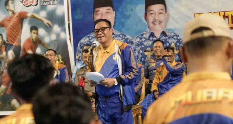 Momentum pelepasan kontingen ini berlangsung meriah di GOR Ranggonang, Sekayu, Kamis (26/6/2025)