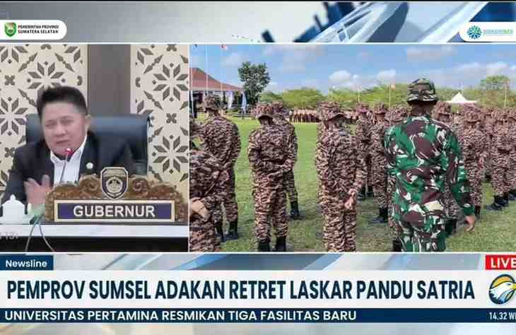 DR. H. Herman Deru, SH. MM. Menjadi Narasumber dalam program TV Nasional Metro TV News Line dengan tema “Retret Anak Bermasalah di Sumsel”, Rabu (2/7/2025).