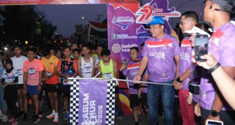 Bhayangkara Muba Fun Run 2025 yang digelar pada Sabtu pagi (12/7/2025).