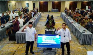 H. Herman Deru, menghadiri acara Media Conference Sultan Muda Digination Fest Piala Gubernur Sumsel 2025 yang digelar di Kantor OJK Sumsel.