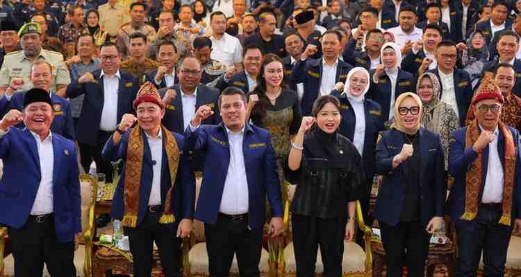 pelantikan Pengurus Karang Taruna Provinsi Sumatera Selatan yang berlangsung khidmat di Aula Griya Agung Palembang, Sabtu (16/7/2025).