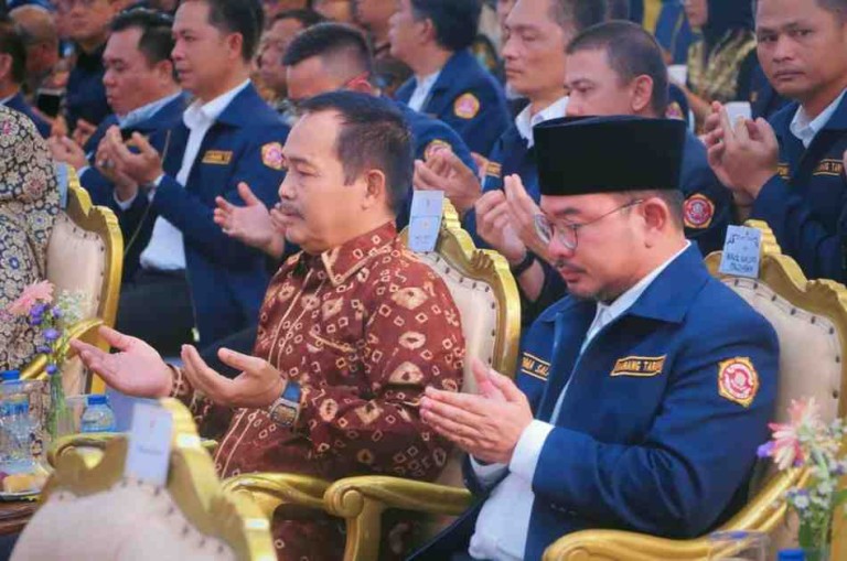 Kepengurusan Karang Taruna Provinsi Sumsel masa bakti 2025-2030 resmi dilantik, Sabtu (19/7/2025) di Griya Agung Palembang.