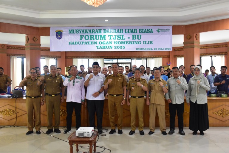 Forum Tanggung Jawab Sosial dan Lingkungan Badan Usaha (TJSL-BU) atau yang lebih dikenal sebagai Forum CSR Kabupaten Ogan Komering Ilir (OKI) menggelar Musyawarah Daerah Luar Biasa (Musdalub) pada Selasa, 29 Juli 2025.