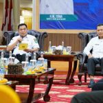 H. M. Toha menerima audiensi dari Kemenko Polhukam dan Ditjen Imigrasi Sumsel untuk membahas peningkatan layanan dan kelembagaan imigrasi di Sekayu pada Rabu, 23 Juli 2025.
