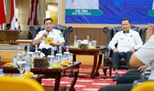 H. M. Toha menerima audiensi dari Kemenko Polhukam dan Ditjen Imigrasi Sumsel untuk membahas peningkatan layanan dan kelembagaan imigrasi di Sekayu pada Rabu, 23 Juli 2025.