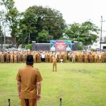 Pemerintah Kabupaten (Pemkab) Musi Banyusain (Muba) menggelar Apel Gabungan sekaligus Halal Bi Halal bersama seluruh Jajaran Aparatur Sipil Negara (ASN) dan Honorer di Lingkungan Pemkab Muba, pada hari Selasa, tanggal 8 April 2025, di Halaman Kantor Bupati.
