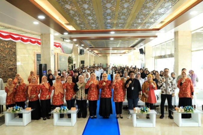 Suasana penyuluhan kesehatan digelar dengan tema  Sehat Itu Pilihan : Edukasi Kesehatan untuk Hidup Lebih Bermakna, pada hari Jum'at, tanggal 25 Juli 2025, di Lobby Gedung DPD RI, Kompleks Parlemen, Senayan, Jakarta. (foto : Newsroom DPD RI)