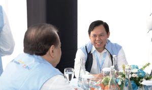 Ketua Dewan Perwakilan Daerah (DPD) Republik Indonesia, Sultan Baktiar Najamudin, saat menghadiri peluncuran nasional KMP yang digelar di Kabupaten Klaten, Jawa Tengah, pada hari Senin, tanggal 21 Juli 2025, bersama Presiden Republik Indonesia, Prabowo Subianto. (foto : Newsroom DPD RI)
