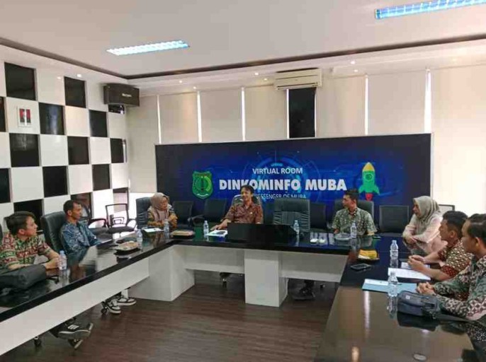 Kunjungan kerja ke Bidang Persandian Dinkominfo Kabupaten Musi Banyuasin (Muba) pada Kamis, 7 Agustus 2025.